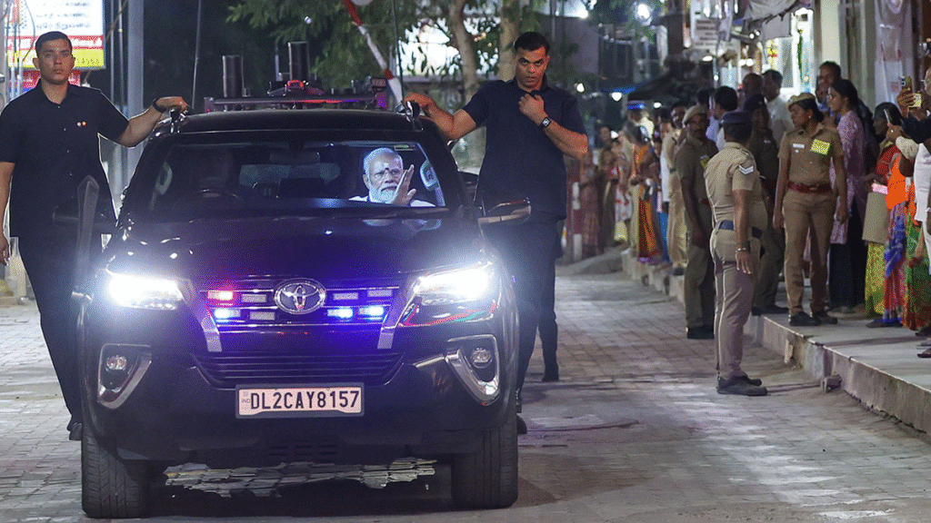 PM Narendra Modi Toyota Fortuner