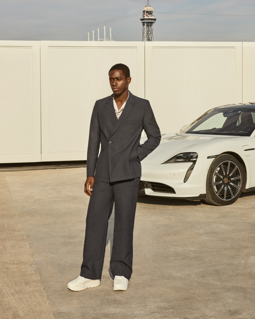 Damson Idris Porsche Taycan