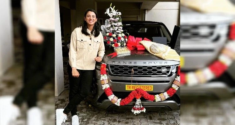Smriti Mandhana's Range Rover Evoque