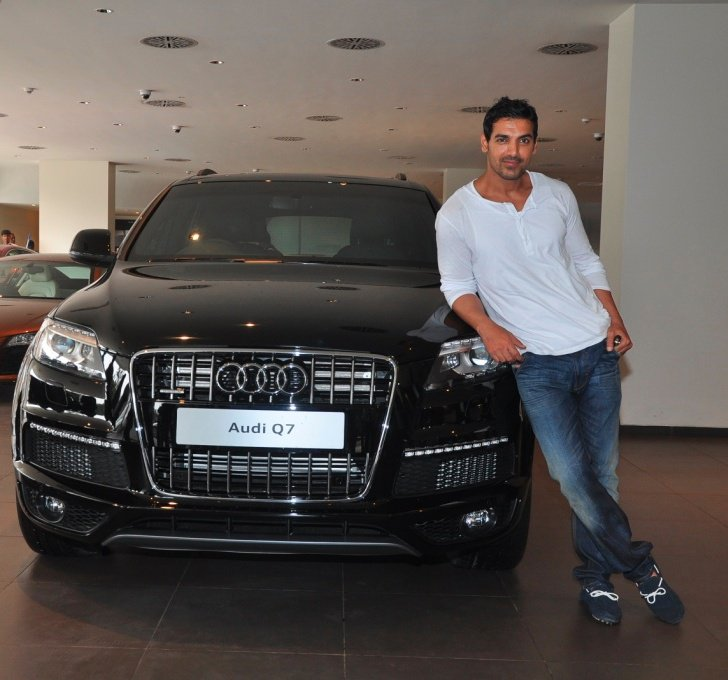 John Abraham with his Audi Q7