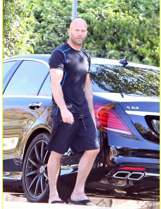Jason Statham in his Mercedes-Benz S63 AMG